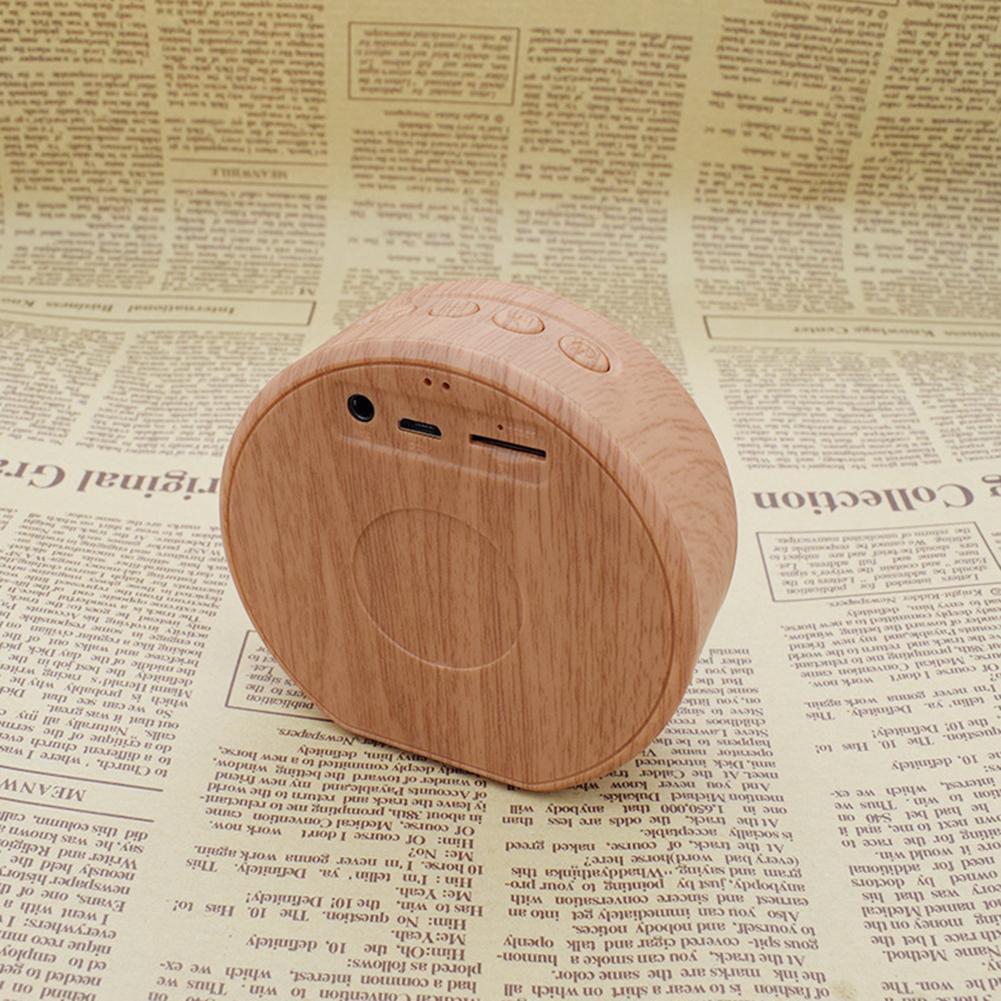 Mini Wood Bluetooth Speaker Portable Outdoor Wireless Support AUX TF - NOVAEDGE