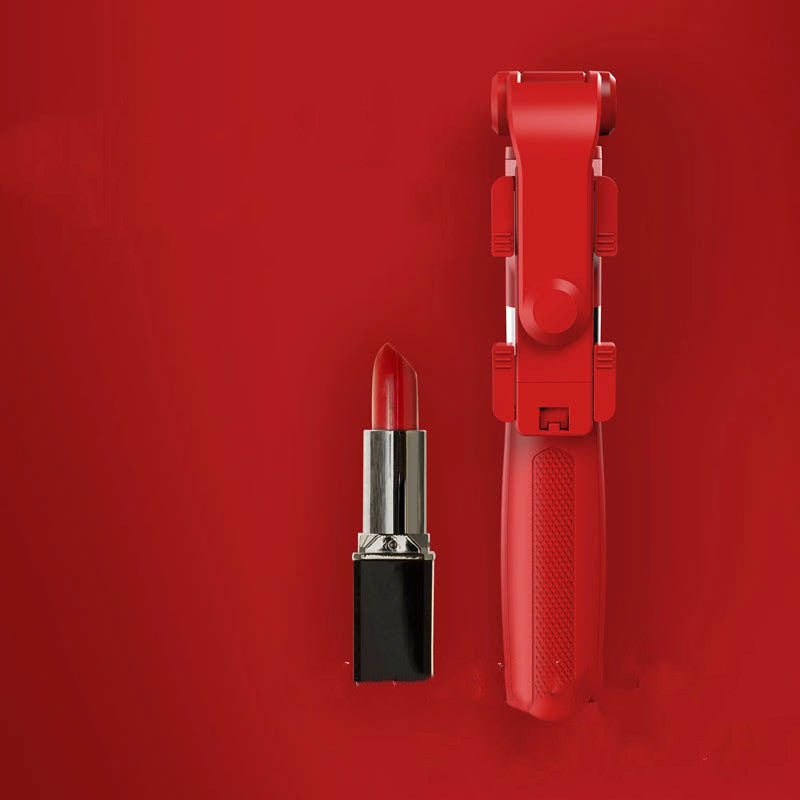 Compatible with Apple, Tripod Selfie Stick Mobile Universal Live Triangle Bracket One Bluetooth Selfie Artifact - NOVAEDGE