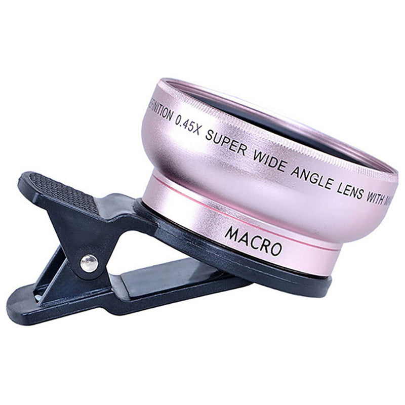 Mobile phone lens 0.45Xwide angle 12.5 times the macro external lens photography camera universal HD Combo - NOVAEDGE