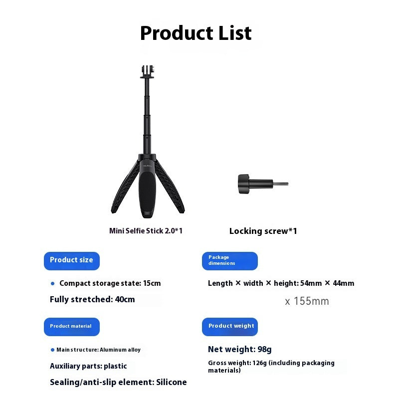 Taixun Mini Selfie Stick Tripod - NOVAEDGE