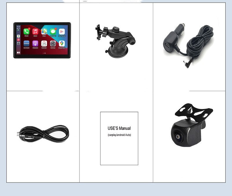 Portable IPS Car Smart Screen Wireless Projection Screen Carplay Android AUTO - NOVAEDGE