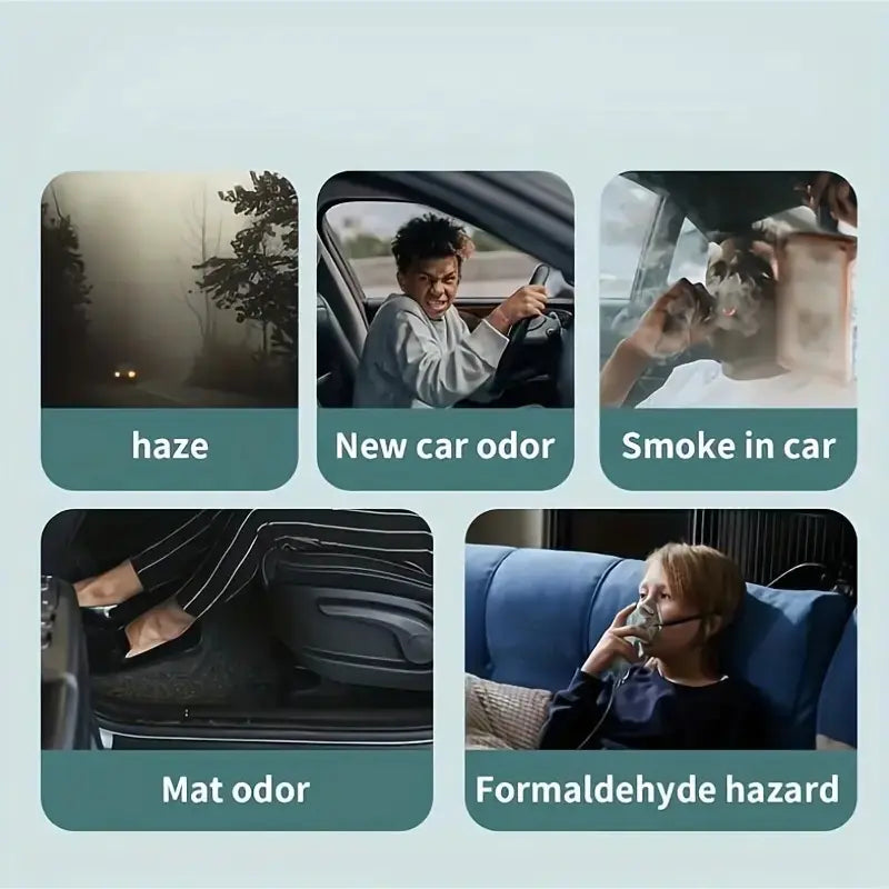 Vehicle-Mounted Air Purifier for Formaldehyde & Odor - NOVAEDGE