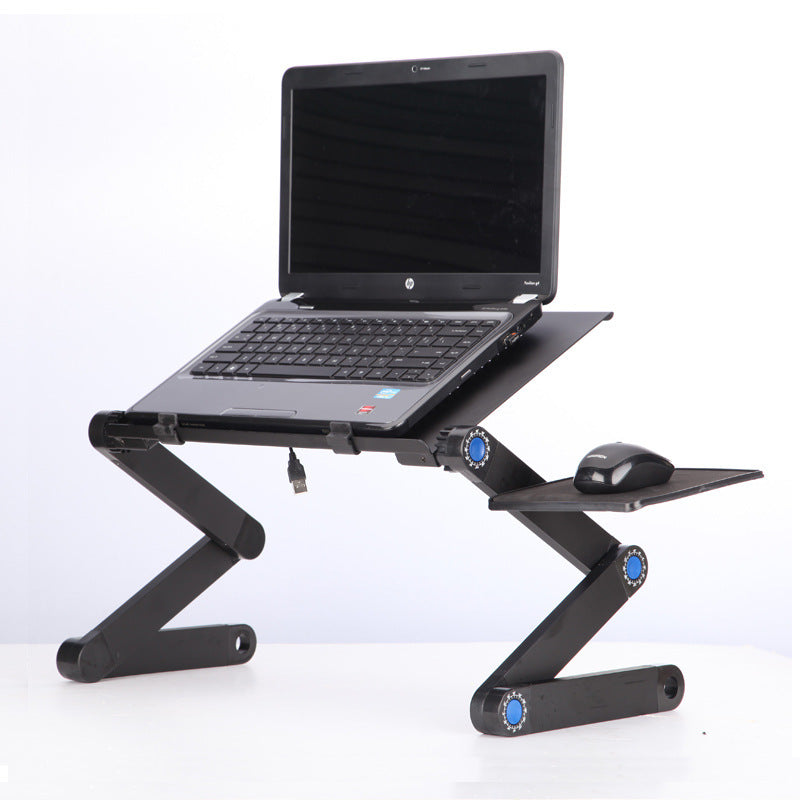 Laptop Table Stand With Adjustable Folding Ergonomic Design Stand Notebook Desk For Ultrabook Netbook Or Tablet With Mouse Pad - NOVAEDGE