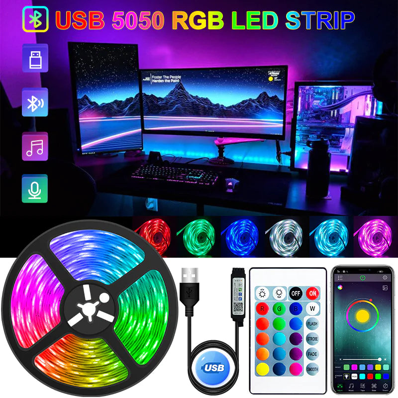 5050 RGB Strip LED Light All Variants - NOVAEDGE
