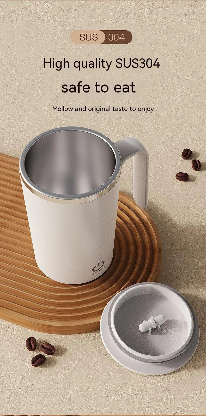 Electric Automatic Mixing Coffee Mug - NOVAEDGE