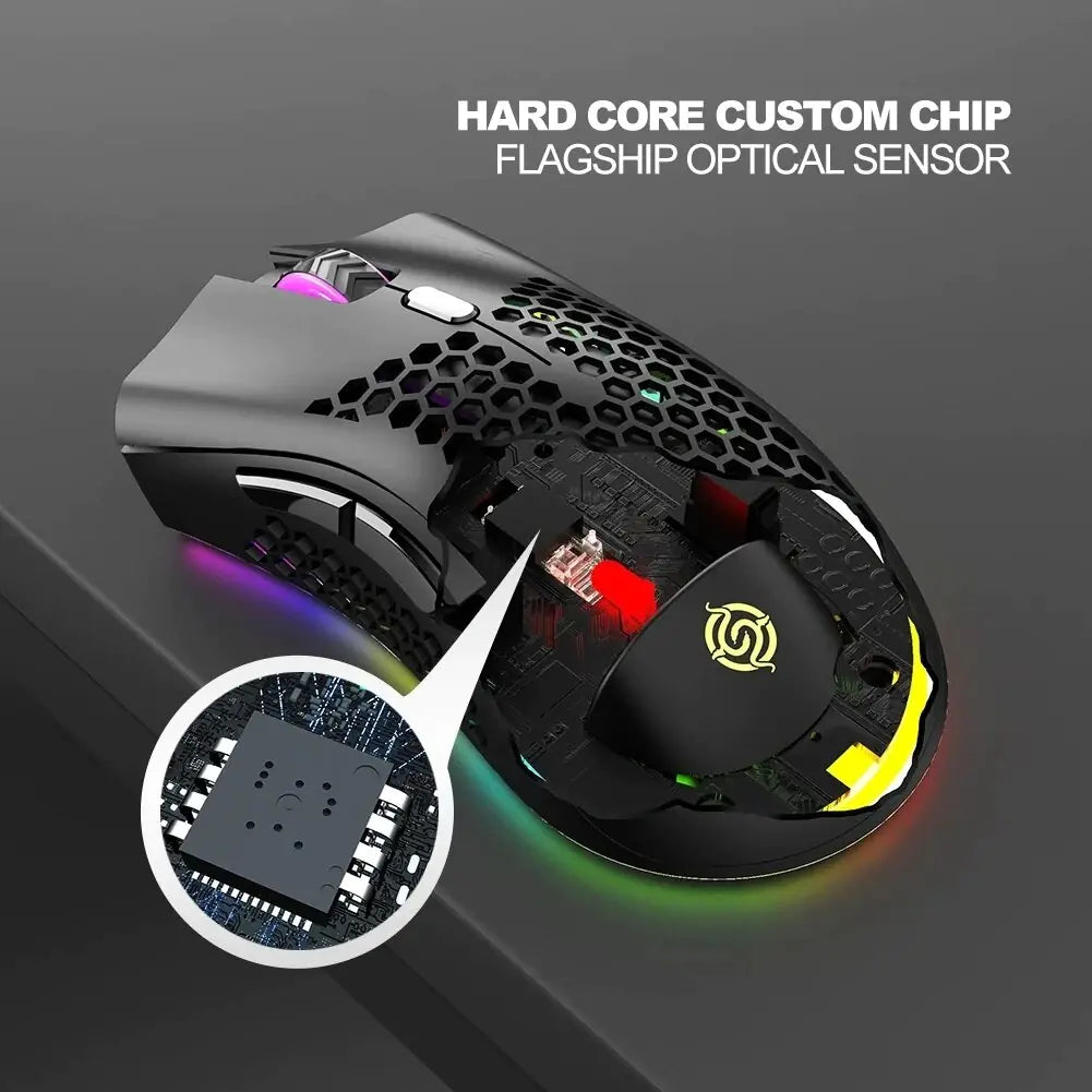 BM600 Rechargeable Wireless RGB Gaming Mouse for PC - NOVAEDGE