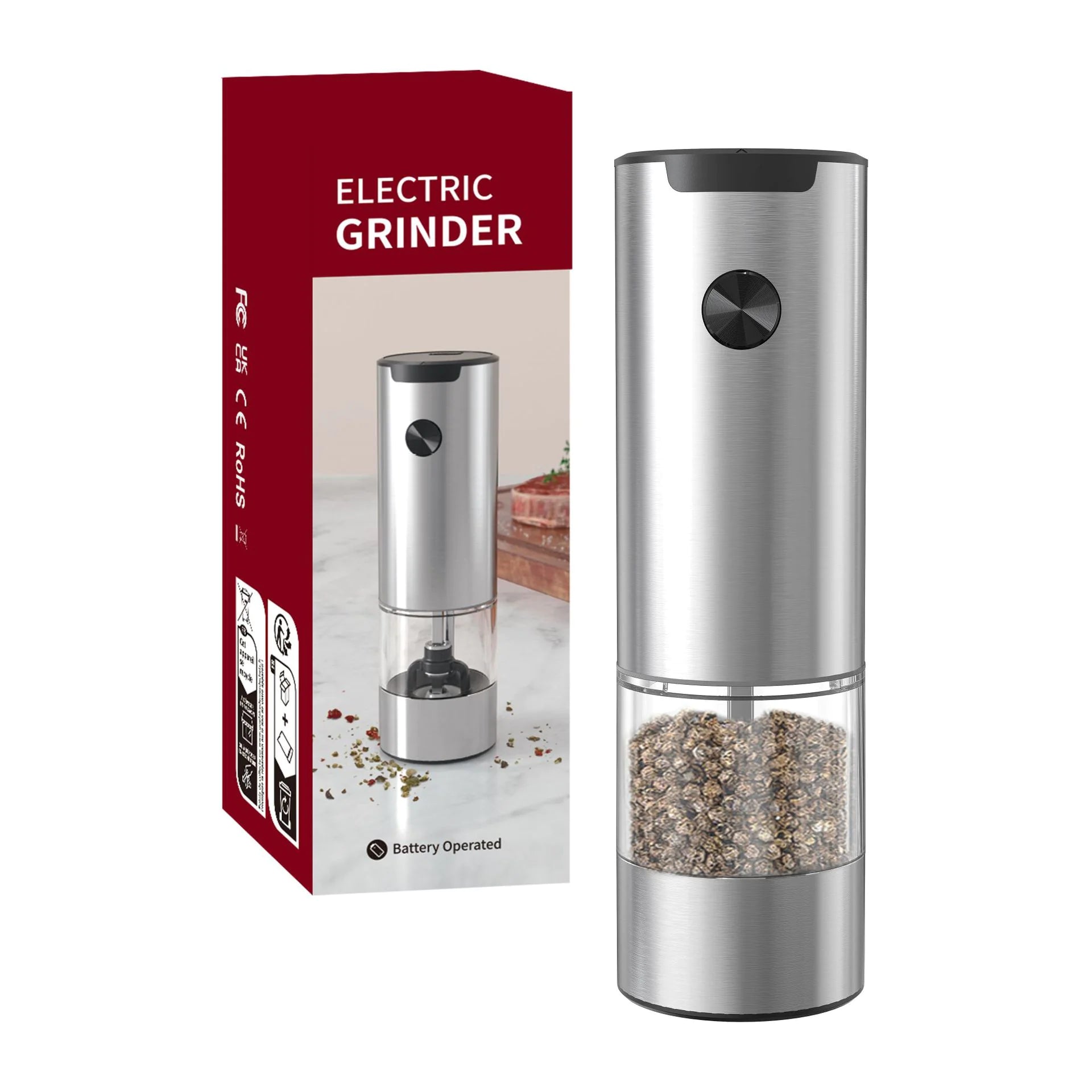 Electric Grinder Salt & Pepper - NOVAEDGE