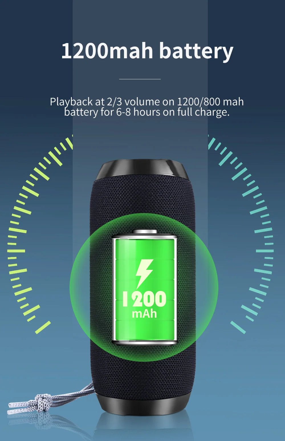 Bluetooth Speaker T&G TG117 Portable TWS Sound Box Waterproof Loudspeaker Outdoor Stereo Surround Speakers Support TF FM Radio - NOVAEDGE