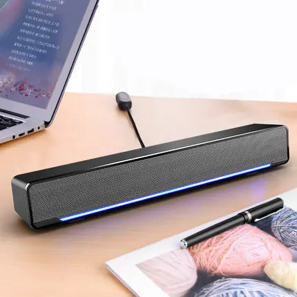 Desktop USB Soundbar with Subwoofer for Home Use - NOVAEDGE