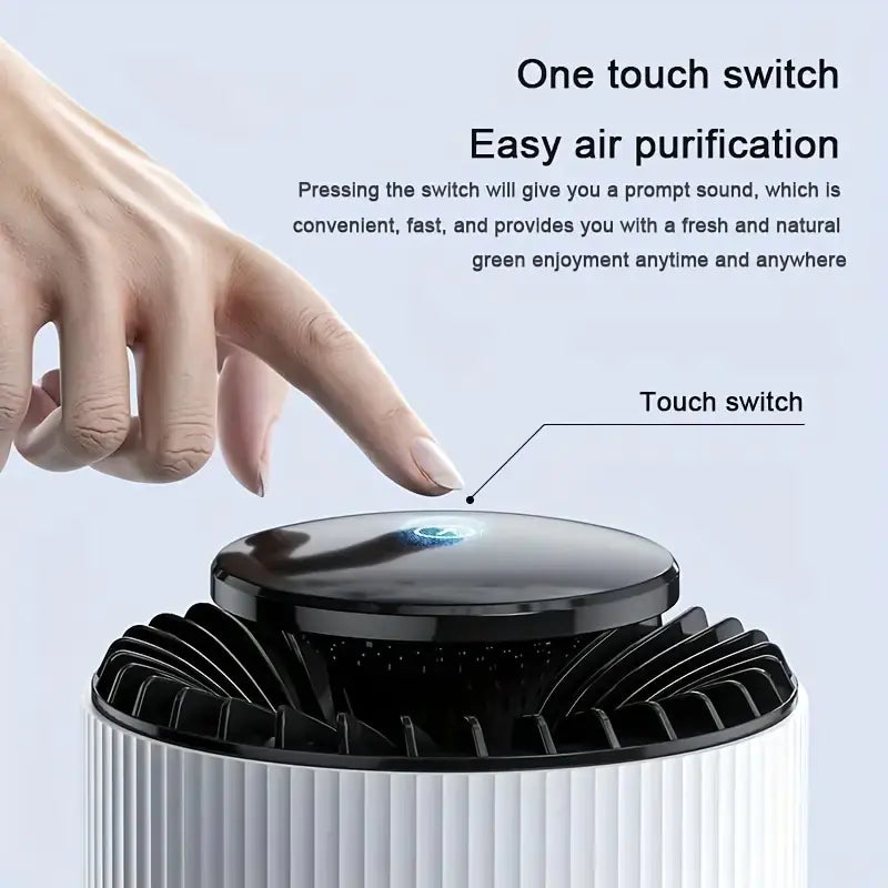 Two-in-One Mini Air Purifier with Lamp Function - NOVAEDGE
