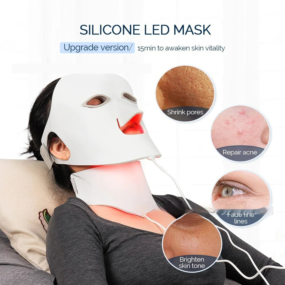 LED Silicone Face Mask – Skin Rejuvenation & Acne Treatment - NOVAEDGE