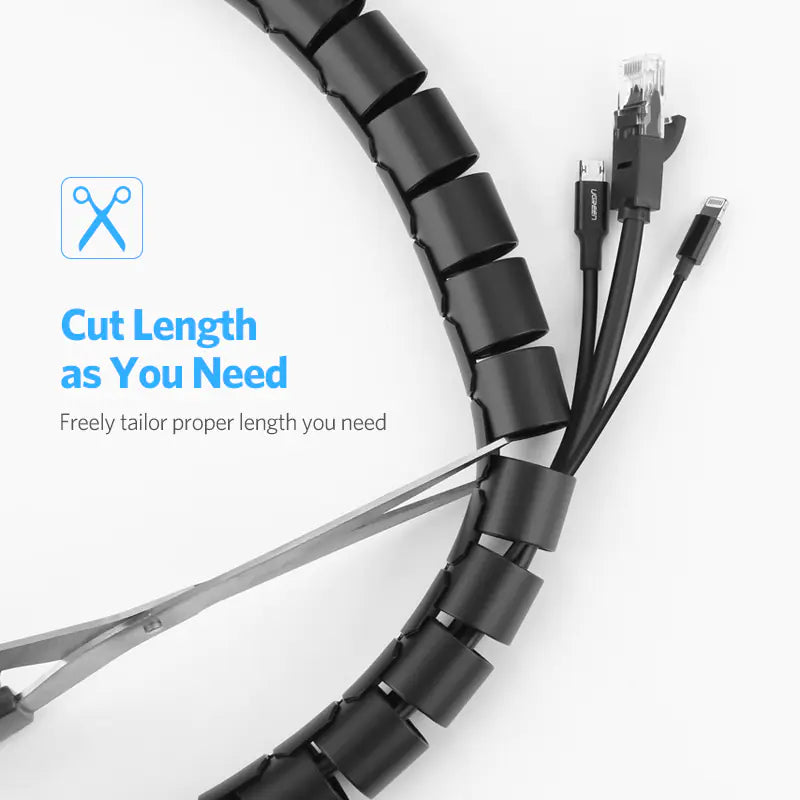 UGREEN Cable Management Sleeve for Organizing Wires - NOVAEDGE