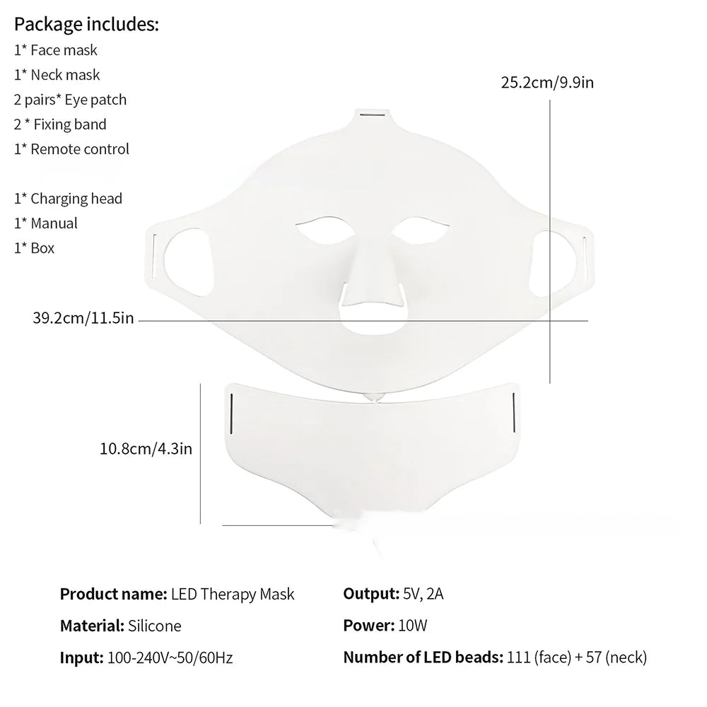 LED Silicone Face Mask – Skin Rejuvenation & Acne Treatment - NOVAEDGE