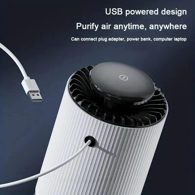 Two-in-One Mini Air Purifier with Lamp Function - NOVAEDGE