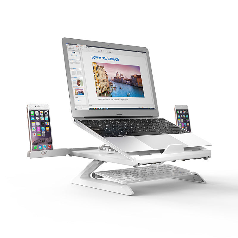New Laptop Stand Multifunctional Folding Lift Portable Laptop Stand Monitor Increase Rack Aluminum Alloy Base - NOVAEDGE
