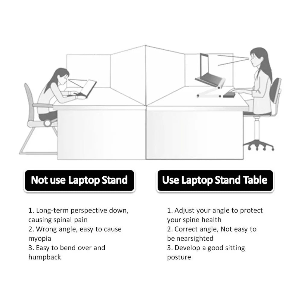 Foldable Ergonomic Laptop Stand - NOVAEDGE