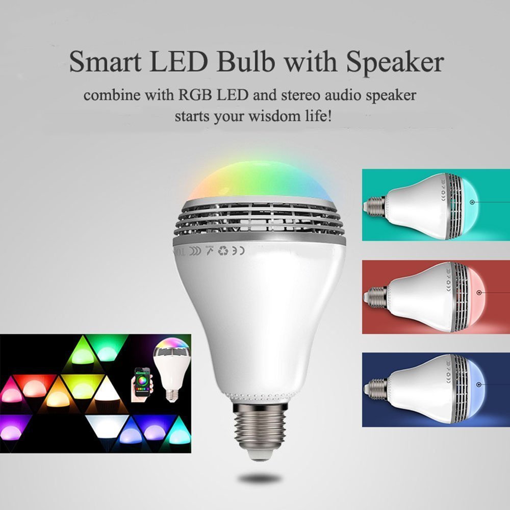 Creative Home LED Smart Bluetooth Speaker E27 Bulb Light - NOVAEDGE