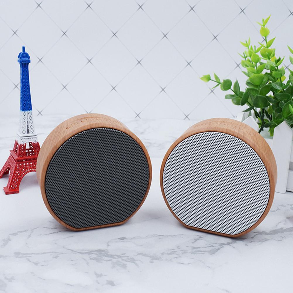 Mini Wood Bluetooth Speaker Portable Outdoor Wireless Support AUX TF - NOVAEDGE