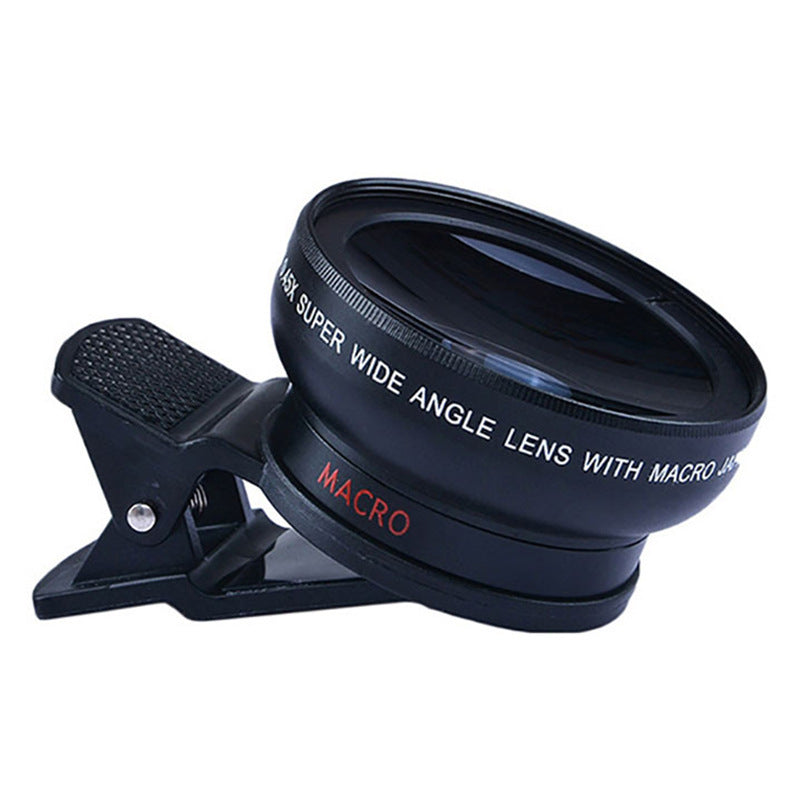 Mobile phone lens 0.45Xwide angle 12.5 times the macro external lens photography camera universal HD Combo - NOVAEDGE