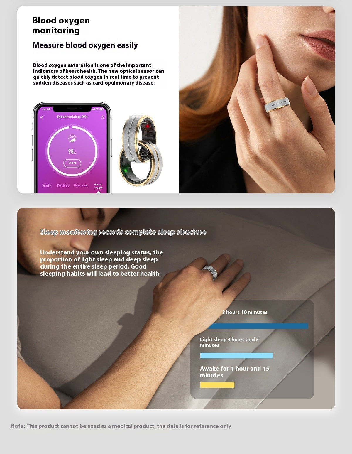 Waterproof Multi-Sport Smart Ring - NOVAEDGE