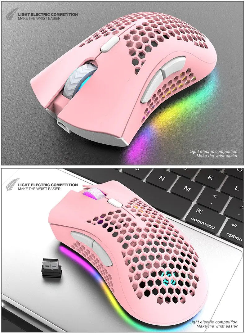 BM600 Rechargeable Wireless RGB Gaming Mouse for PC - NOVAEDGE