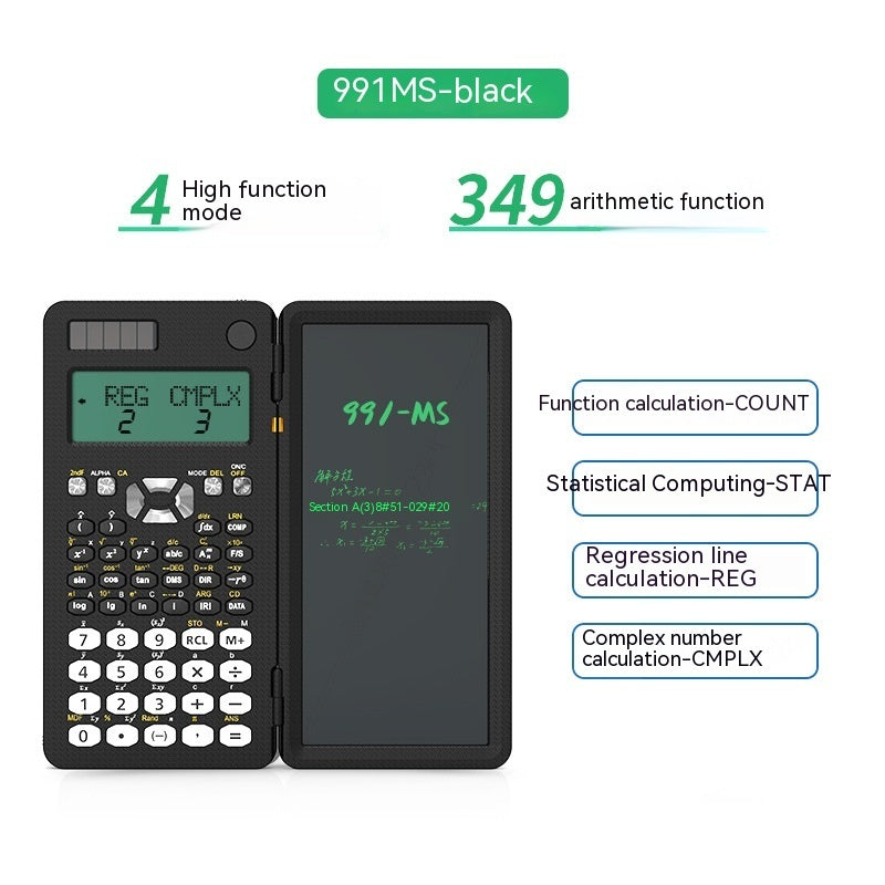 2 In 1 Foldable Scientific Calculators Handwriting Tablet Learning Function Calculator Foldable Desk Scientific Calculators - NOVAEDGE