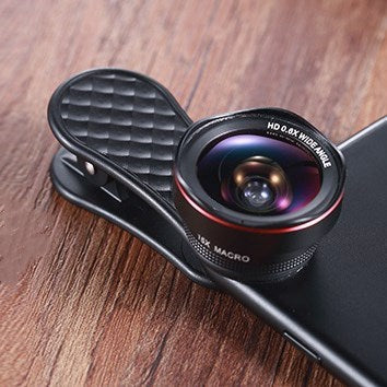 LQ-046 mobile phone lens wide-angle lens + macro lens external camera lens mobile phone mobile phone - NOVAEDGE