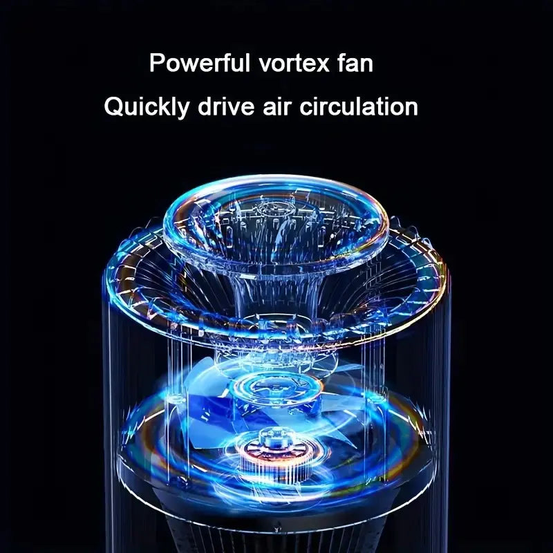 Two-in-One Mini Air Purifier with Lamp Function - NOVAEDGE