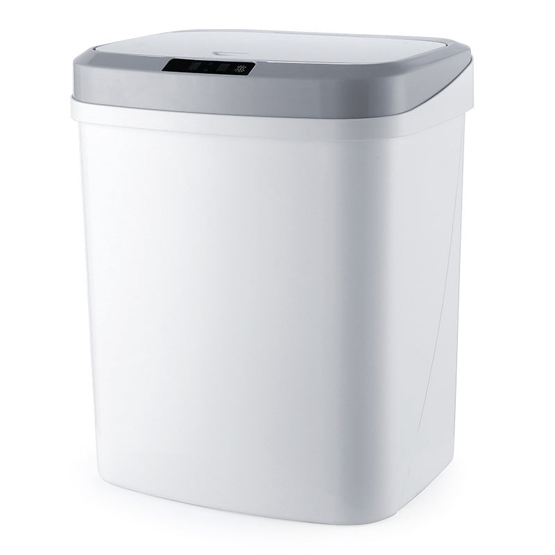 Smart Trash Can, Living Room Kitchen Induction Household Toilet Trash Can With Lid - NOVAEDGE