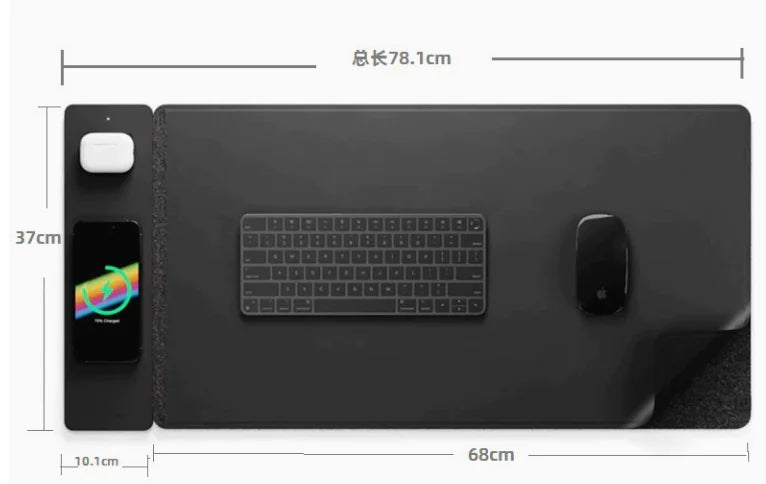 15W Magnetic Wireless Charger Mouse Pad - NOVAEDGE