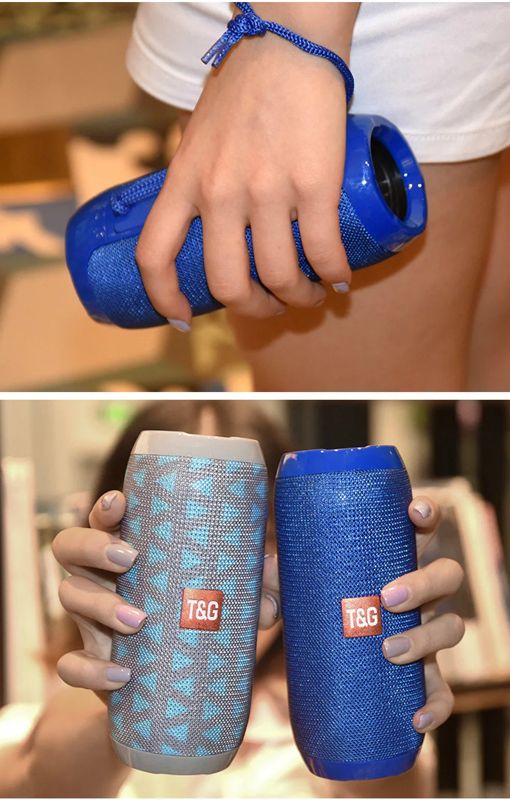 Bluetooth Speaker T&G TG117 Portable TWS Sound Box Waterproof Loudspeaker Outdoor Stereo Surround Speakers Support TF FM Radio - NOVAEDGE