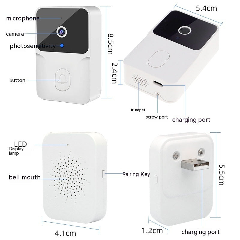Video Doorbell Wireless Remote Home Monitoring Video - NOVAEDGE