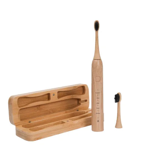 Bamboo USB Rechargeable Electric Toothbrush - NOVAEDGE