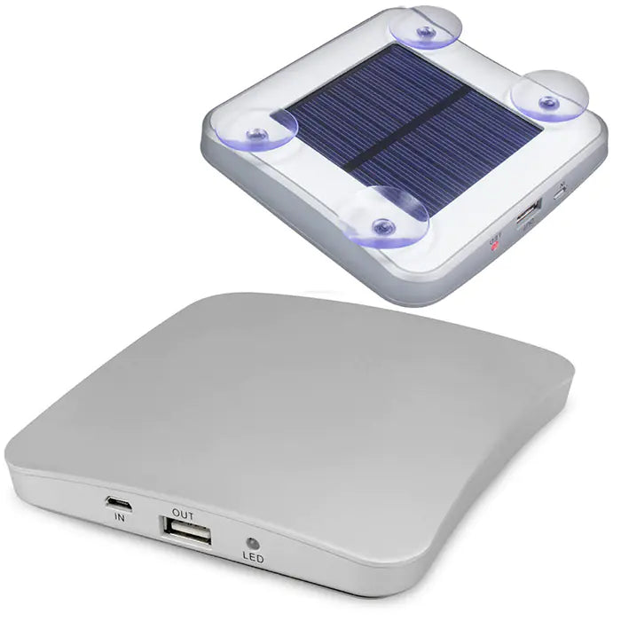 Solar-Powered Suction Cup Portable Charger (Power Bank) - NOVAEDGE