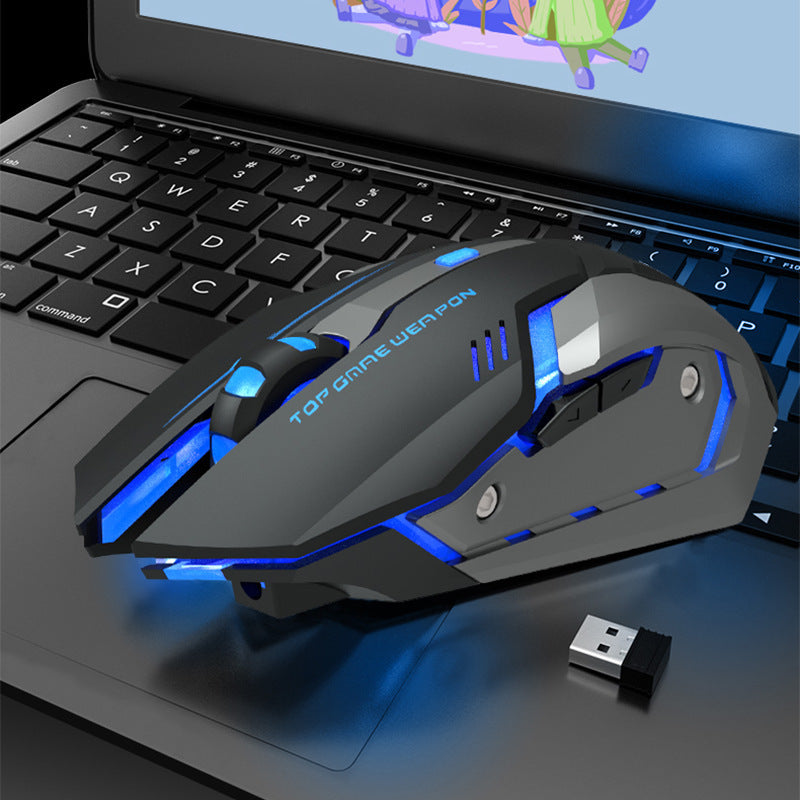 Wireless Charging Silent Gaming Mouse Machinery - NOVAEDGE