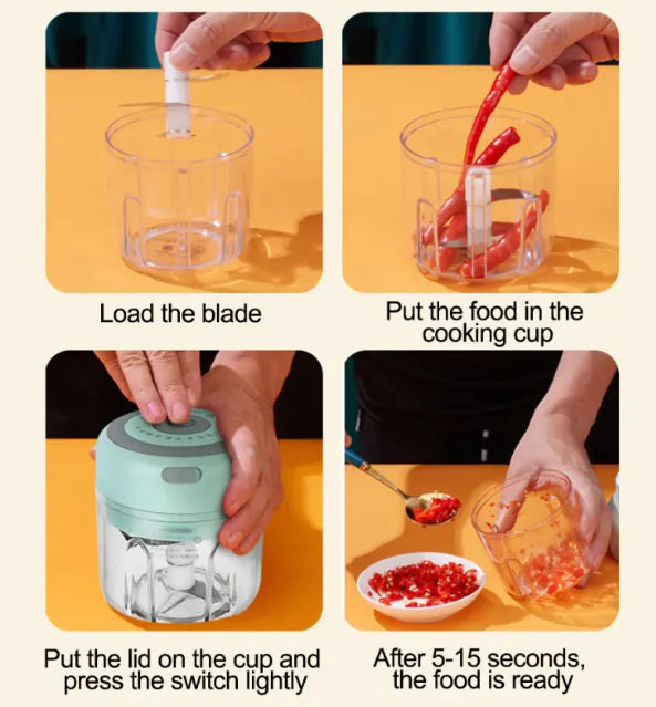 Mini Electric Garlic Chopper & Grinder - NOVAEDGE