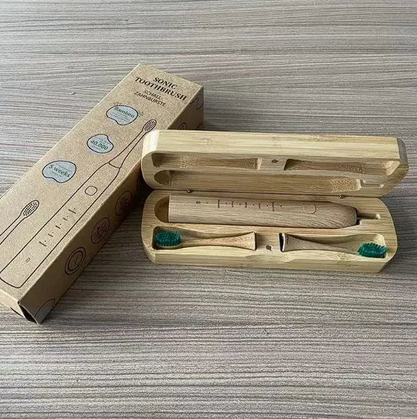 Bamboo USB Rechargeable Electric Toothbrush - NOVAEDGE
